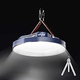 LETOUR LEDランタン 充電式 キャンプ ランタン 超高輝度 マグネット付き ランタン led 10400mAh大容量 連続点灯 Type-C充電/USB出力 LED残量表示 フック付き 無段階調光 三色温&SOS赤青点滅 防水 吊り下げ キャンプ アウトドア 登山 車中泊 夜釣り 停電対策 非常用 防災対策 【三脚スタンド付き】 (ブルー, 直径φ:18.2CM-10400mAh)