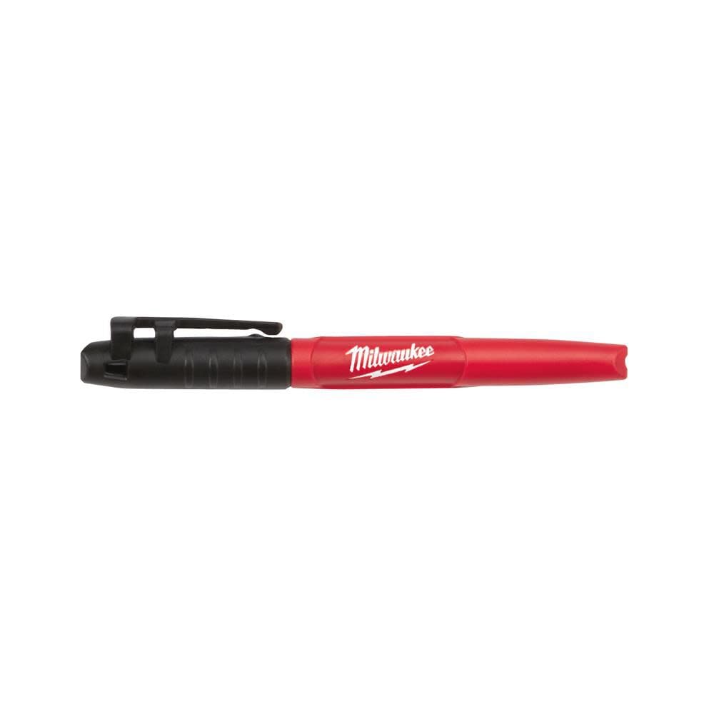 Milwaukee 48 – 22 – 3100 inkzall Jobsite marcador permanente punta fina negro (24-Pack)