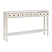 Powell Furniture Sadie Cream Long Storage Console Table, Multicolor