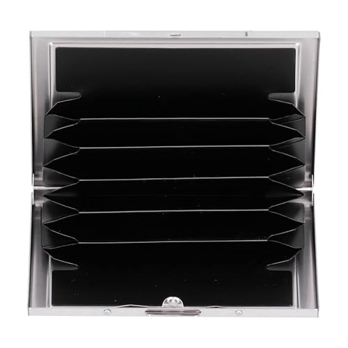 Jwthee 6 Slot Antimagnetic Stainless Steel Card Wallet, Black - Image 7