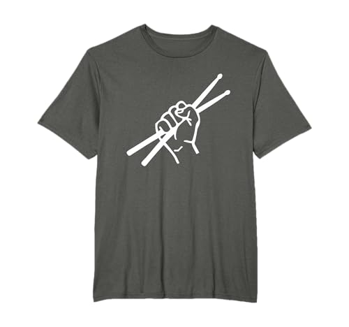 Baquetas de bateria – músicos barulhentos t-shirt