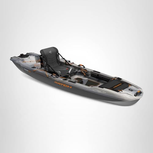 Close-up of Pelican Catch Mode 110 seat and tracks