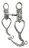 Showman Stainless Steel Bit w/Fully Engraved Open Heart Cheeks
