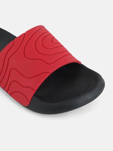 Image of Men & Boys Embossed Sliders | Soft EVA Flip Flops & Slippers