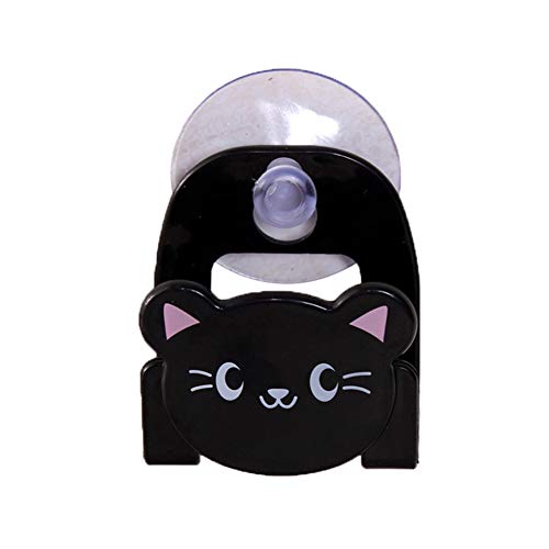 Cartoon Éponge Porte D'évier De Cuisine Caddy Ventouse Mutifunctional De Vidange Support Mural Pour Eponges Storagescrubbers Balayer Brosse De Chat Noir Cover