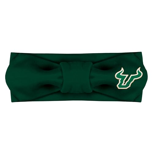 Creative Knitwear South Florida Bulls Infant Girls Hunter Solid Hair Knot Headband Embroidered Logo - Size Newborn - 4T