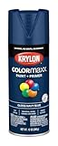 Krylon K05529007 COLORmaxx Spray Paint and Primer for Indoor/Outdoor Use, Gloss Navy Blue 12 Ounce (Pack of 1)