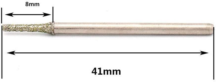 Juego de 10 brocas diamantadas para vidrio 0.6 mm miniatura 3