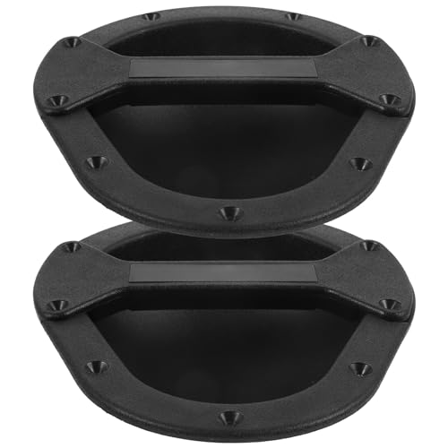 Abaodam 2pcs Speaker Handles Portable Loudspeaker Handles Audio Speaker Recessed Handles Black