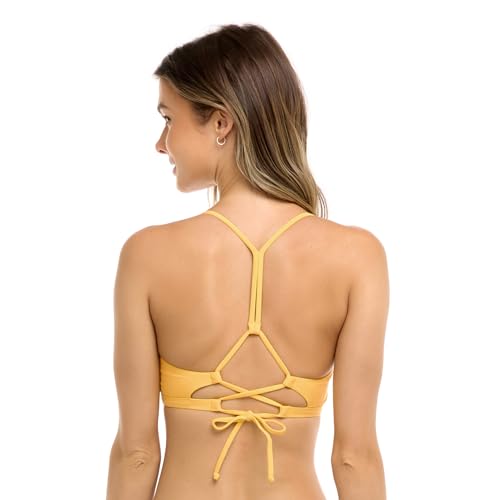 Body Glove Women's Standard Smoothies Ruth Solid Fixed Triangle Bikini Top with Adjustable Tie Back Detail4