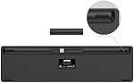 Arteck 2.4G Wireless Keyboard Ultra Slim Full Size Keyboard with Numeric Keypad and Media Hotkey for Computer/Desktop/PC/Laptop/Surface/Smart TV and Windows 10/8/ 7 Built-in Rechargeable Battery