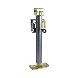 Koch Industries 4211025 Trailer Jack Weld-On Swivel Flange Mount, 5, 000 Lb Lift Capacity, Sidewind, 15 inch Travel