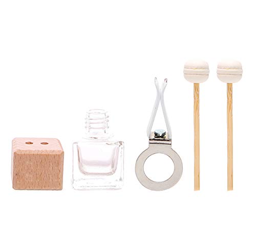 6 Pack,8Ml Car Outlet Essential Oil Diffuser,Empty Frosted Glass Car Air Freshener Vent Decoration Bottle Perfume Diffuser Vials For Aromatherapy Fragrance Ornament-1 Funnel&Dropper #TOP2