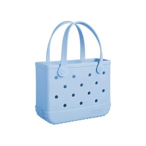 BOGG BAG Bitty Waterproof Washable Tip Proof Durable Open Tote Bag for the Beach Boat Pool Sports 11x8.5x4.5 - Lightweight Cute Tote Bag - Durable Rubber Bags For Women - Carolina On My Mind Cover