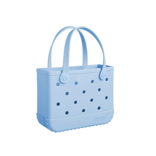 BOGG BAG Bitty Waterproof Washable Tip Proof Durable Open Tote Bag for the Beach Boat Pool Sports 11x8.5x4.5 - Lightweight Cute Tote Bag - Durable Rubber Bags For Women - Carolina On My Mind