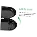 KICHOUSE Portable Darts Case Oval Storage Box for Darts Durable Plastic Organizer for Accessories Lightweight and Compact Design for Travel and Storage Black