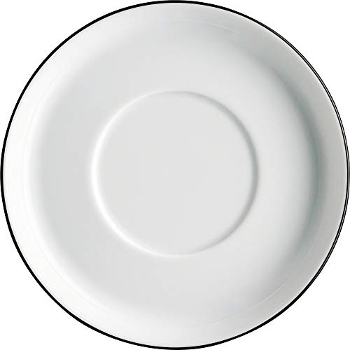 Arzberg Cucina-Basic Soucoupe combinée, Soucoupe, Porcelaine, Colori Black, 14.5 cm Cover
