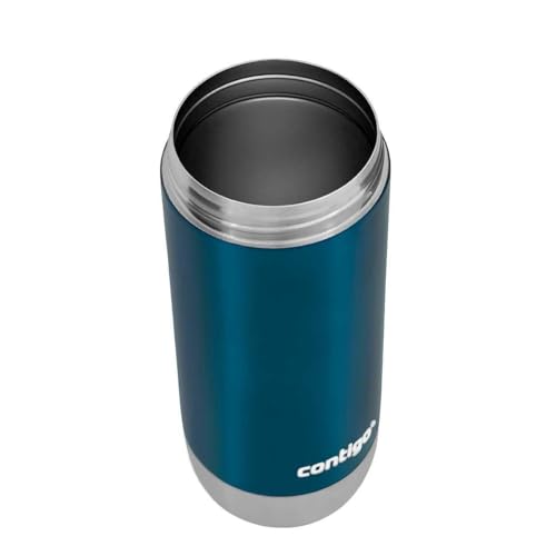 Contigo Huron 2.0 Snapseal Kubek podróżny, ze stali nierdzewnej, termos próżniowy, szczelny, kubek na kawę na wynos, z łatwą do czyszczenia pokrywką, bez BPA, jagodowy, 470 ml