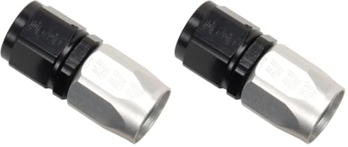 Image of RUSSELL /EDEL 610023 Hose End - Full Flow Straight #6 Blk /Clr Finish (Pack of 2)