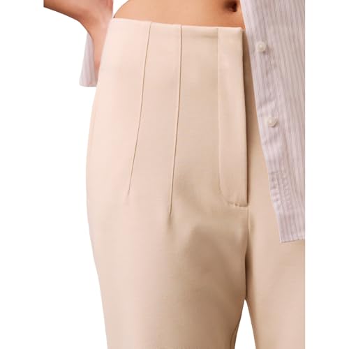 Calvin Klein Women's Ponte Cropped Straight Pants4