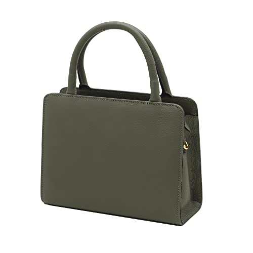 Mariart Maia Bolsa Transversal Feminina de Couro Bovino Legítimo (Army)