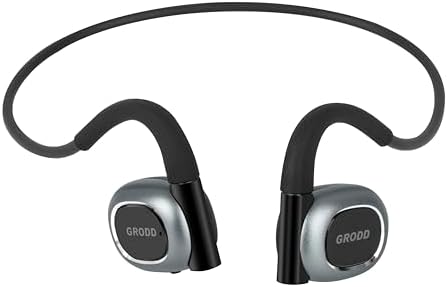 GRODD BEATZ 900 Open Ear Air Conduction Headphones With Advanced Air Conduction Technology BT5.3, Dual Mic, Dual Pairing, ENC, IPX5, Touch Control, Black