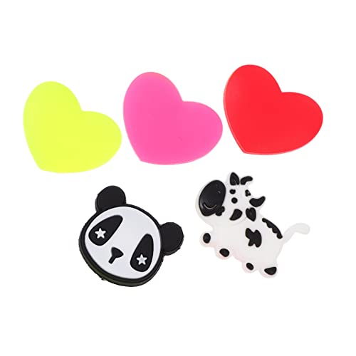 ibasenice 5 Amortiguadores De con Diseño De Dibujos Animados para Raquetas De Tenis con Vibración Y Gel De Sílice