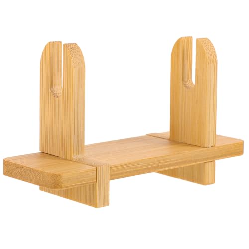 Uonlytech Supporto Porta Coltelli in Bambù per Cucina Organizer da Banco Multiuso Base Robusta per Coltelli e Taglierine Design Semplice per Conservazione e Ordine Stile Casual Random