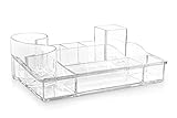 BINO 'The Squire' 11 Compartment Jewelry and Makeup Organizer, Clear and Transparent Cosmetic Beauty...