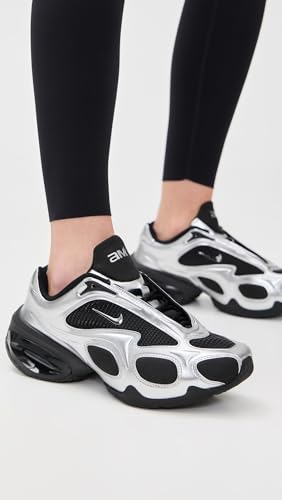 Nike Nike Women's Air Max Muse Sneakers, Black/Metallic Silver, 9.5 Medium US