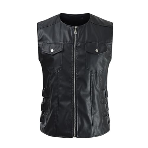 Chaleco ajustado de un solo pecho masculino para looks informales