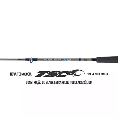 Vara Carretilha Evolution C661H 1,98m 20-60 Lbs Pesca Pesada Inteiriça