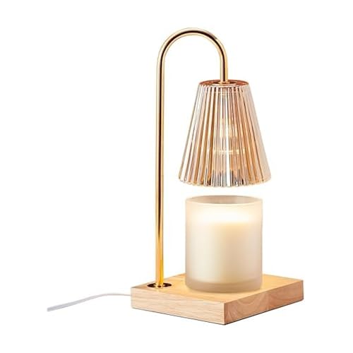 Mikasa Electric Candle Warmer with Glass Shade and Wood Base - Ca...