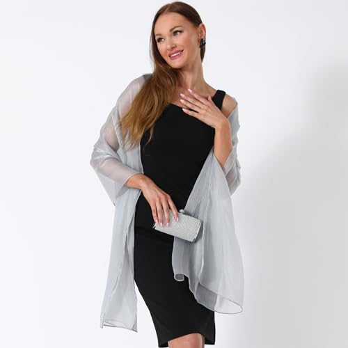Stola damska apaszka szyfonowa etola szal damski elegancki szal szyfonowy lekki miękki szal ponadwymiarowy chusta na ramię stuła damska odświętna sukienka wieczorowa