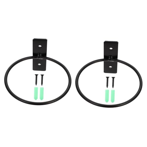 Kisangel 2個 壁掛け式アイアンプランターホルダー 重厚な属製壁掛け花鉢ブラケット 省スペース設計で室内外のガーデニングに