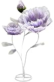 BIEJUJX Artificial Silk Flower Decoration, Large Fake Flower with Standing Stems and Base,Giant Flowers 5.5Ft for Wedding Background Decor, Shop Window Display,Photography Props, Banquet (Purple)