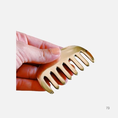 Image of WITSOUL Kansa Comb Massage Tool - kansa Comb for Hair Fall /Growth /blood Circulation & Stress Relief Best for Head Massage (S)