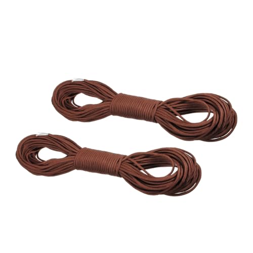 Kisangel 2 Piezas Cuerda Paracaídas de Núcleos Nylon Resistente para Camping Viento y Tienda Cuerda Multiusos para Canopy y Senderismo Alta Flexibilidad y Carga
