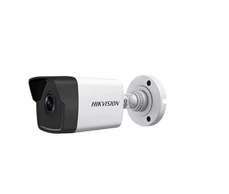 EVteQ Hikvision Network IP Camera 2 MP Build-in Mic Fixed Bullet Network Camera Bundle (Easy IP ACUSENSE, DS-2CD1023G0-IUF)