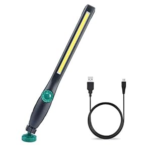 AuRiver Werklamp, led-accu met magneet, opvouwbare werklamp, led-werkplaatslamp, werkverlichting voor auto, reparatie…