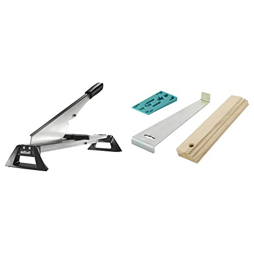 Wolfcraft 6937000 Taglierina LC 600 per Laminato & 6931000 Set per la posa