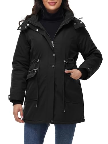 Maacie Wattierte Umstands Baumwolljacke Jacke Stehkragen Wasserdichte Baumwolljacke