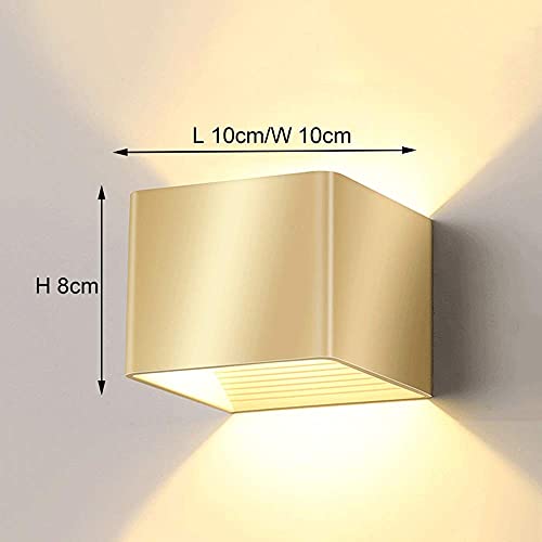 Lámpara de pared dorada para iluminar y decorar salones modernos 5