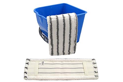 Juego de Mopa Profesional de 50 cm - 4 Fregonas para Suelos y Parqué | Incluye mopas de chenilla para limpieza en seco y húmedo, ideal para laminado, azulejos, plástico y gres porcelánico.