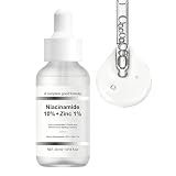 Niacinamide 10% + Zinc 1%, Serum Niacinamida, Serum Facial Niacinamide, Reduce la Apariencia de Poros Dilatados y Piel Opaca, Apto para Todo Tipo de Piel, 30Ml