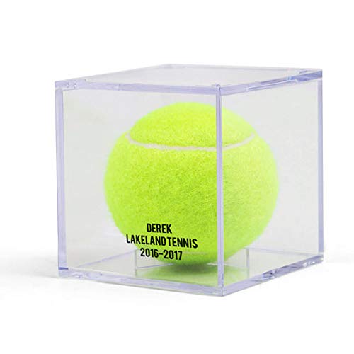 ChalkTalkSPORTS Square Acrylic Display Case | Tennis Ball Holder | Single or 3-Pack