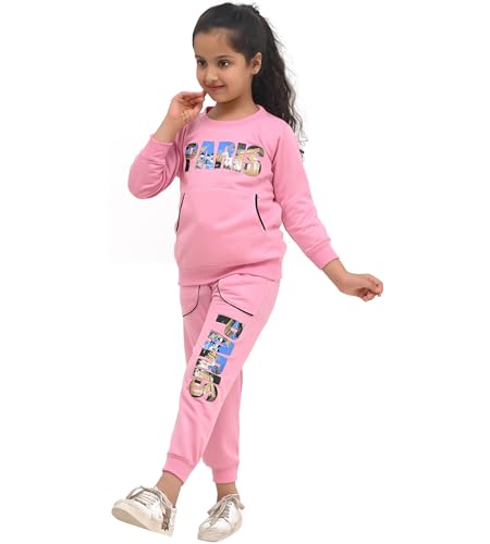 Image of Kids Girls Winter Sweatshirt with Pyjama Set for Girls and Boys | Pack of 2
