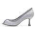 Imagen de zapato De Boda Novia Satén Peep Toe Slip on Tacones De Mujer Plataforma Tacón Alto Vestido De Fiesta Formal Sandalias De Tacón Tacones Altos zapato de Vestido de Novia