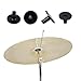 4Pcs Black Plastic Cymbal Sleeves Drum Cymbal Stand Sleeve Replacement Cymbals Tube Holder Drums Percussion Accessories