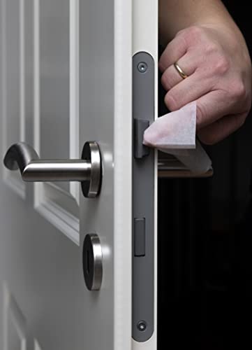 Hagn Ihre Sicherheit im Alltag Innovativer Aussperrschutz zum Aufkleben, individuelle Einbruchssicherung für alle Haus- und Wohnungstüren, Aussperrsicherung, einfache Montage